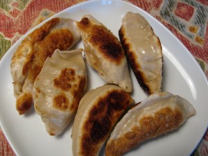 Pan-fired chinese dumplings